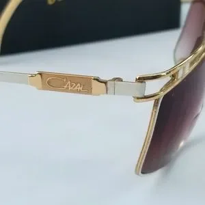 Cazal  True Vintage Eyeglasses  Frames Mod 957 Cazal Vintage Eyeglasses - NOS - Model 957 - Col. 332 -Gold  main image 2